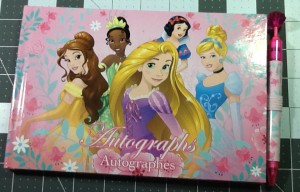 Disney Princess autograph book from Disney store